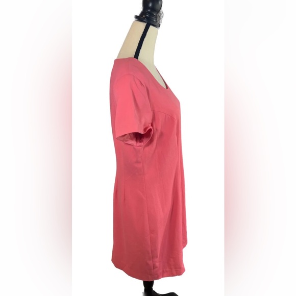 Saks Atrium Collection Vintage 80’s Women’s Pink Pencil Dress 12 Zippered back - Picture 4 of 12